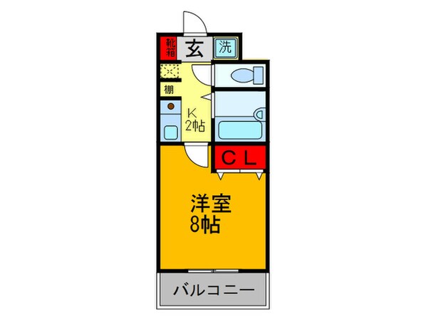 小阪パ－ム・コ－トの物件間取画像